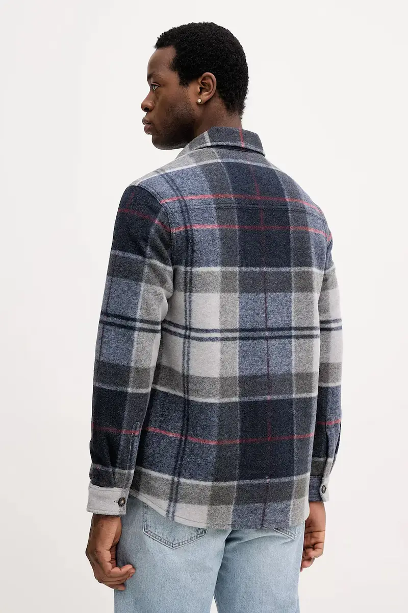 giacca camicia colore verde MOS0400 Blu navy miniatura 3