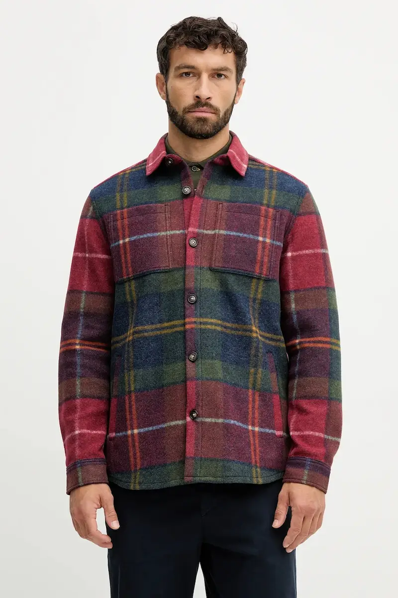 giacca camicia colore verde MOS0400 Rosso