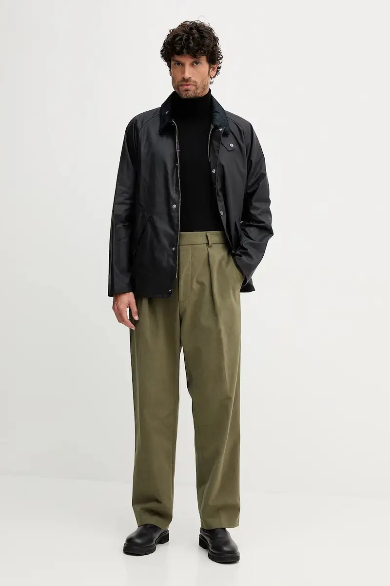 Barbour Giacca in cotone blu navy per uomo miniatura 2