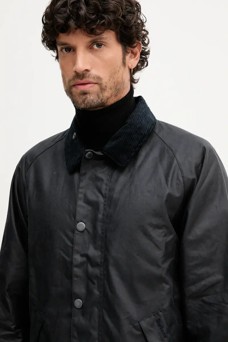 Barbour Giacca in cotone blu navy per uomo miniatura 4