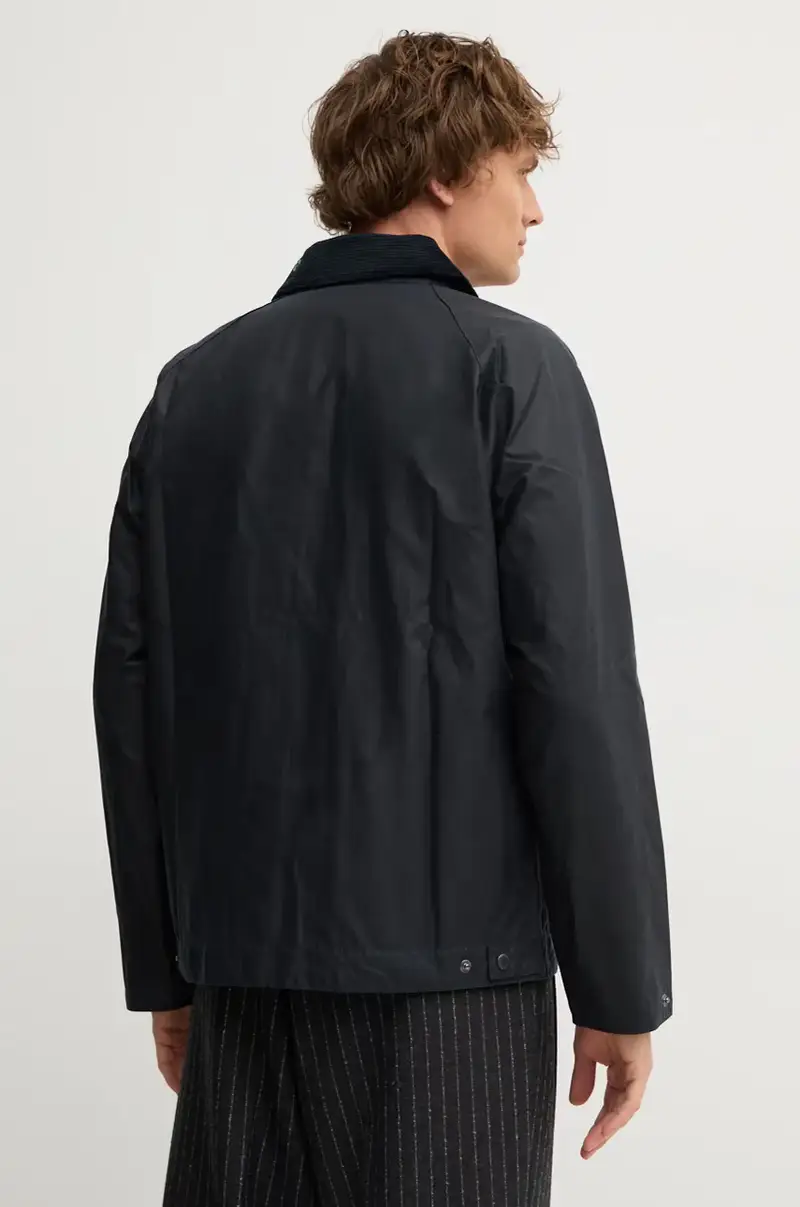 giacca in cotone colore verde Blu navy miniatura 3