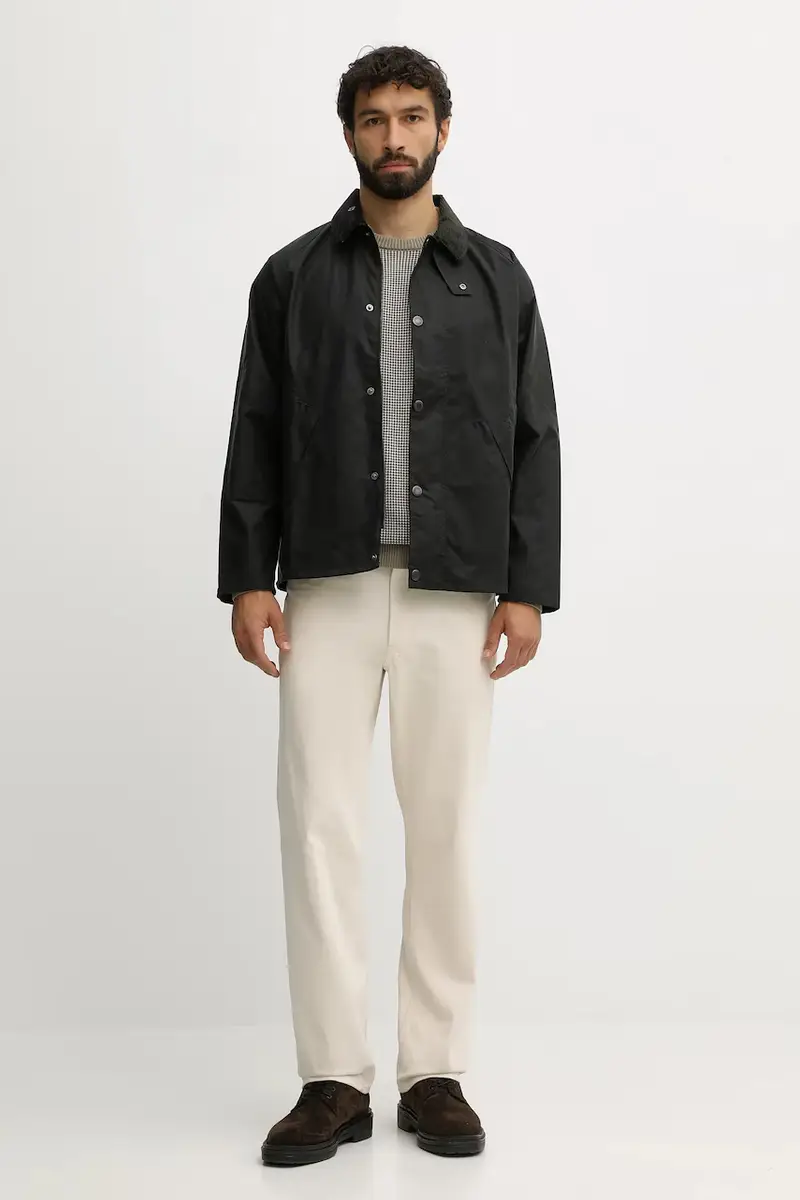 giacca in cotone colore verde MWX2492 miniatura 2