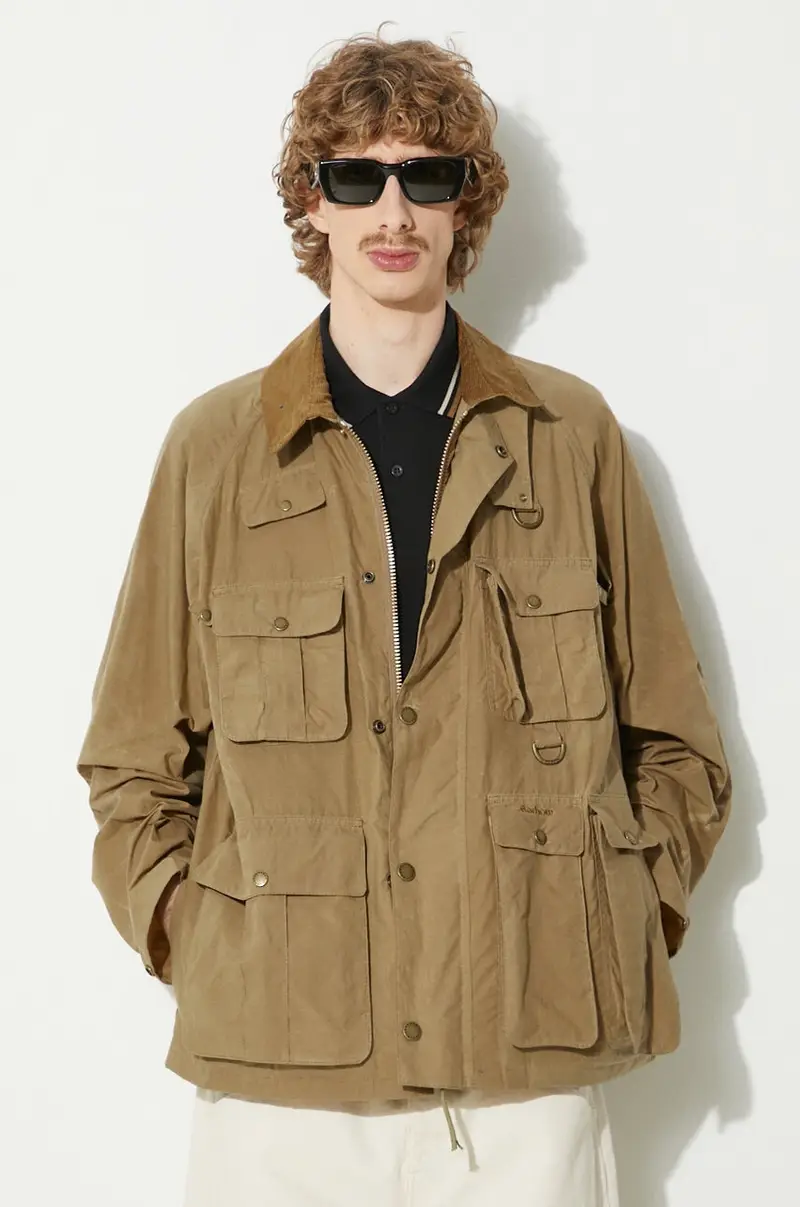 giacca in cotone Modified Transport Casual colore beige MCA0966