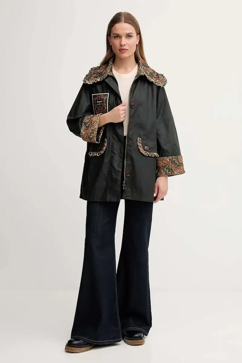 giacca in cotone x Farm Rio colore verde LWX1504 miniatura 2