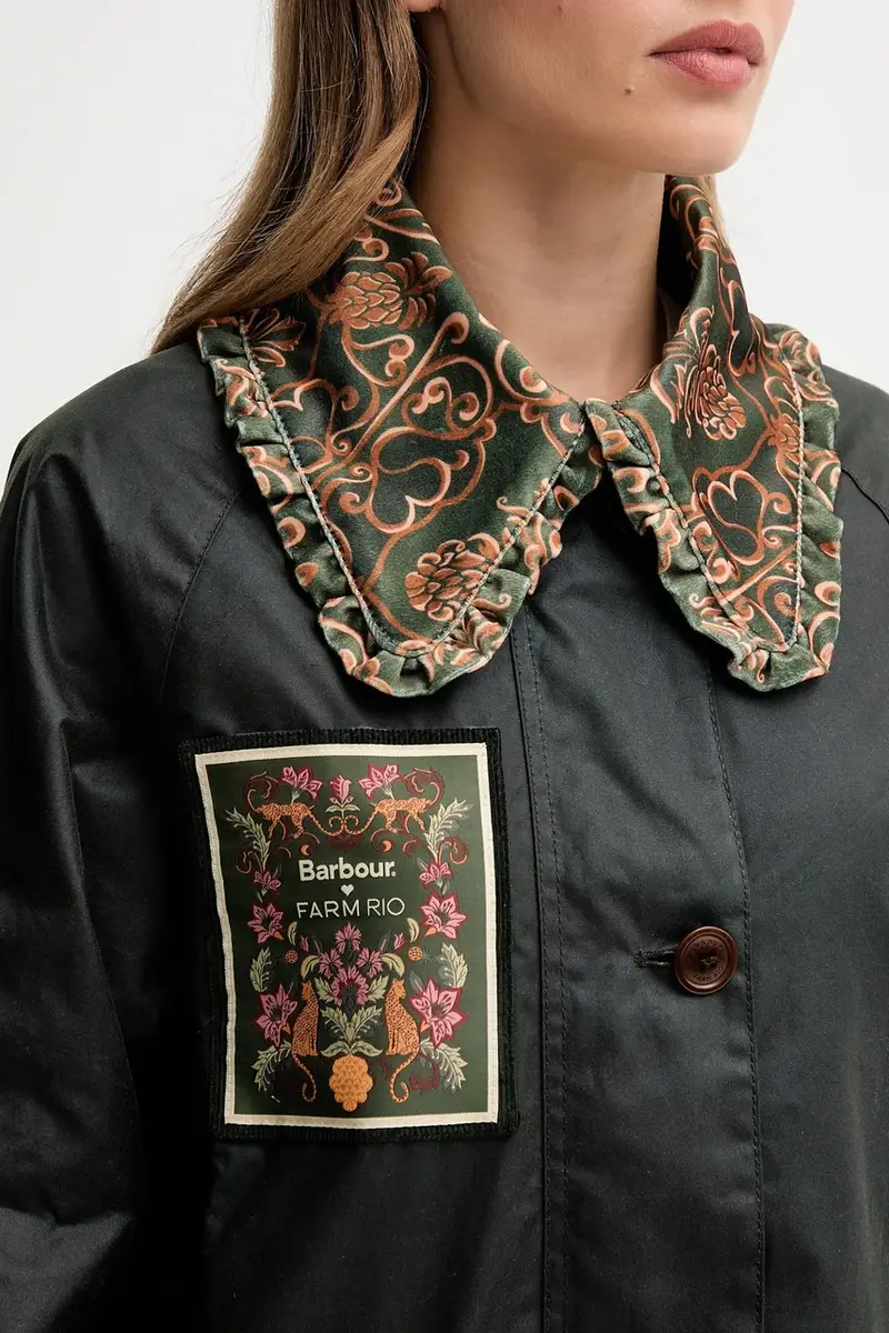 giacca in cotone x Farm Rio colore verde LWX1504 miniatura 5