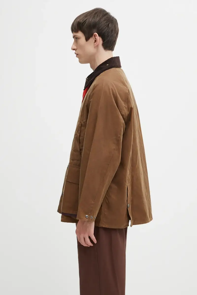 giacca in cotone x Paul Smith OS Bedale Wax colore marrone MWX2515TA51 miniatura 2