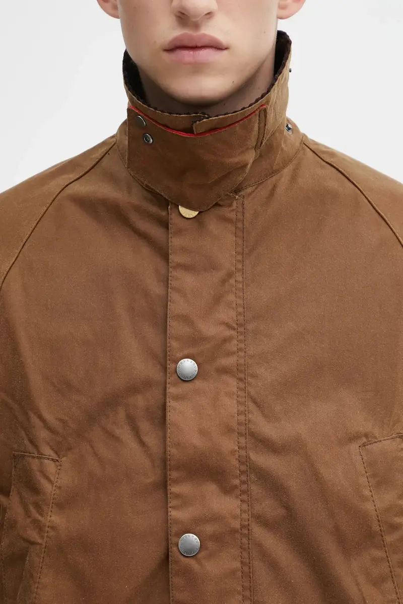 giacca in cotone x Paul Smith OS Bedale Wax colore marrone MWX2515TA51 miniatura 5