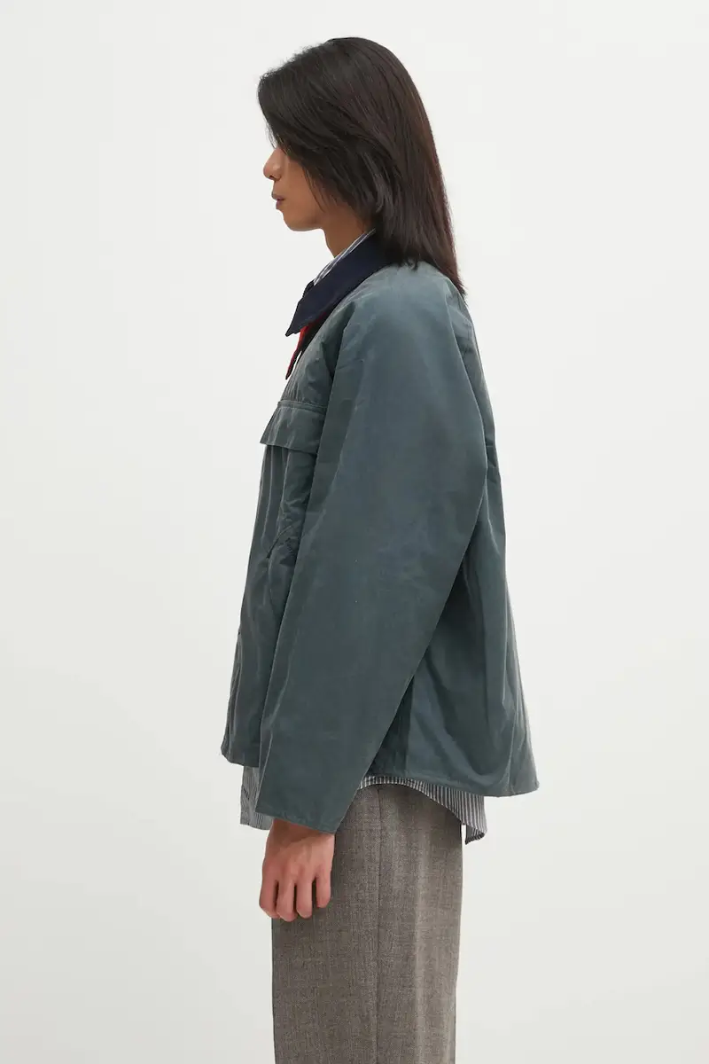 giacca in cotone x Paul Smith Transport Wax colore grigio MWX2516GY91 miniatura 2