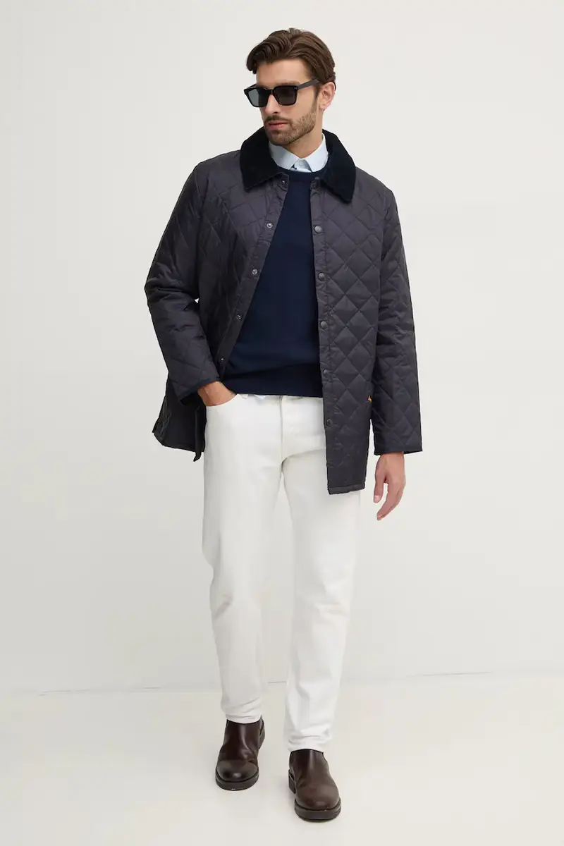 giacca le Quilt uomo colore blu navy MQU0001 miniatura 2