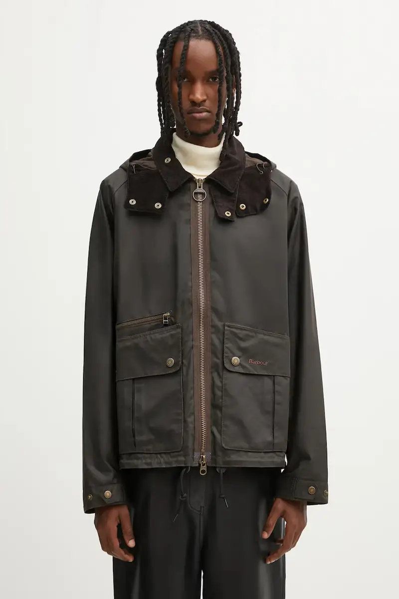 giacca Re-Engineered Bardon Spey Wax Jacket colore verde MWX2482OL71