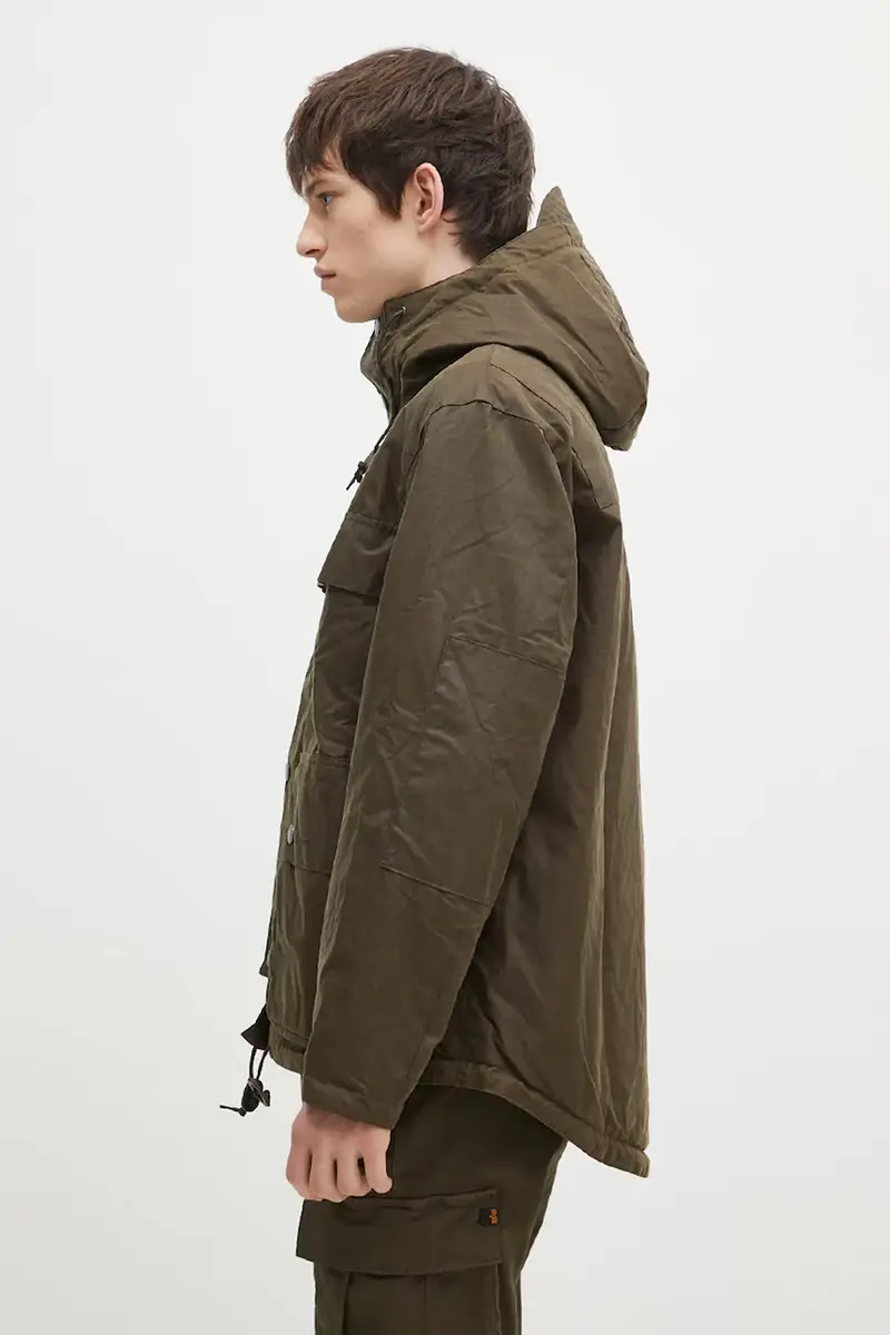 giacca Re-Engineered Durham Wax Jacket Verde miniatura 2