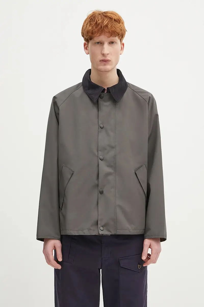 giacca reversibile Barbour OS Reversible Transporter Casual colore grigio MCA0963