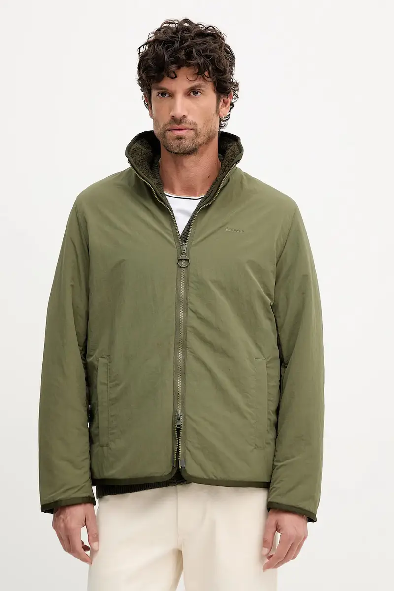 giacca reversibile colore verde MFL0195 miniatura 3