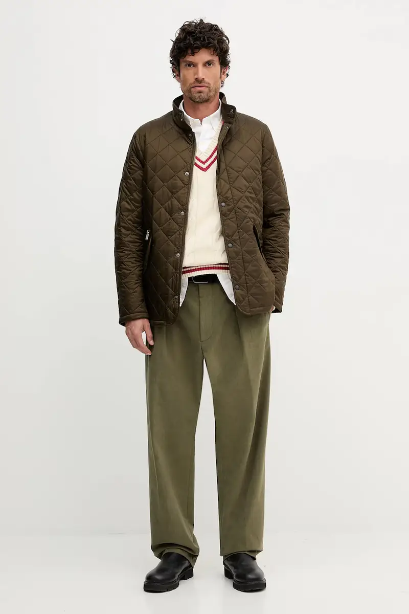 giacca uomo colore blu navy Verde miniatura 2