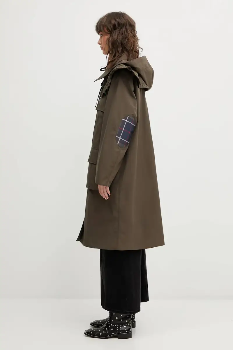 giacca x Ganni Waterproof Parka colore verde LWB0930OL91 miniatura 2