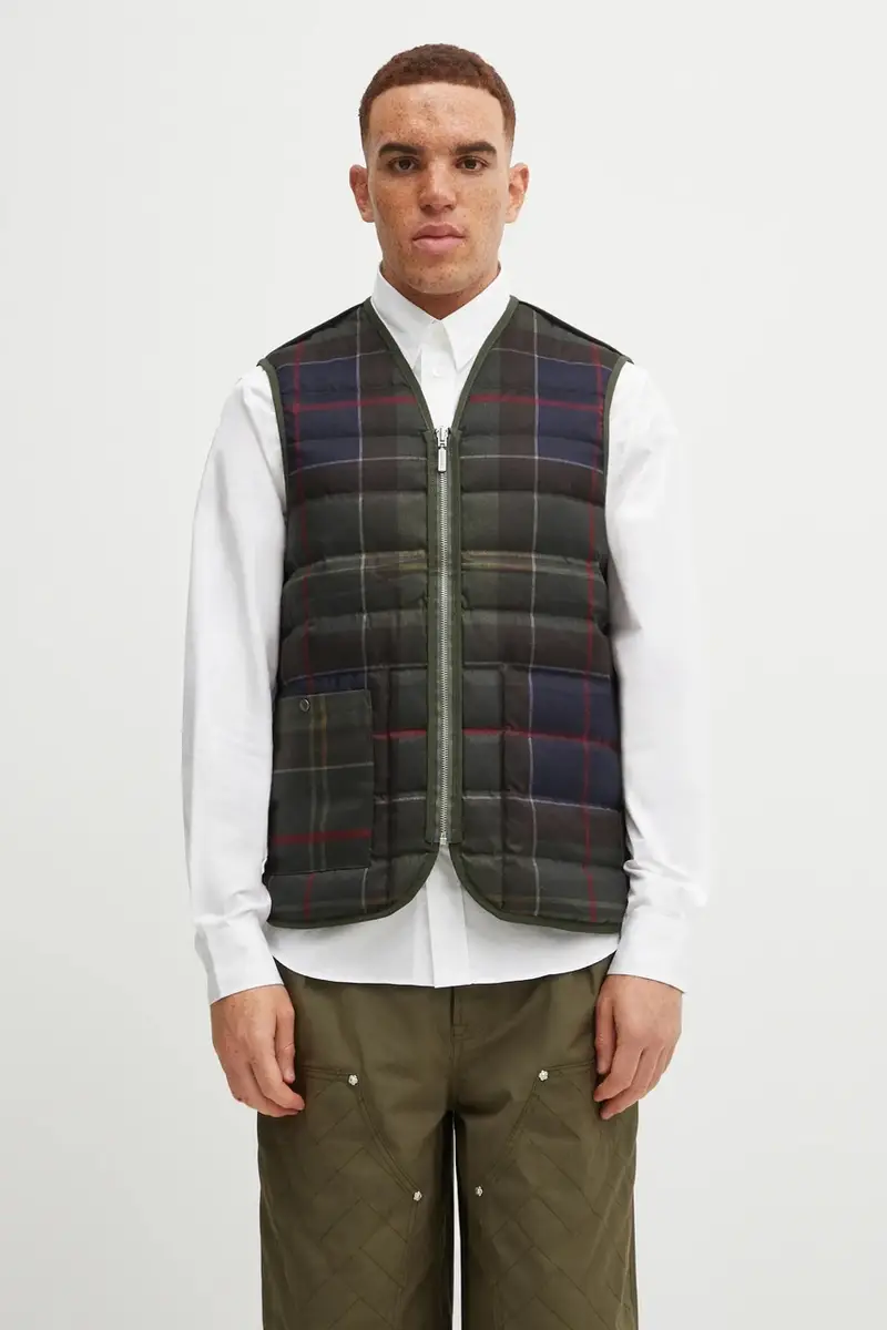 gilet in piuma Reversible Down Filled Liner colore verde MLI0060SG71 miniatura 4