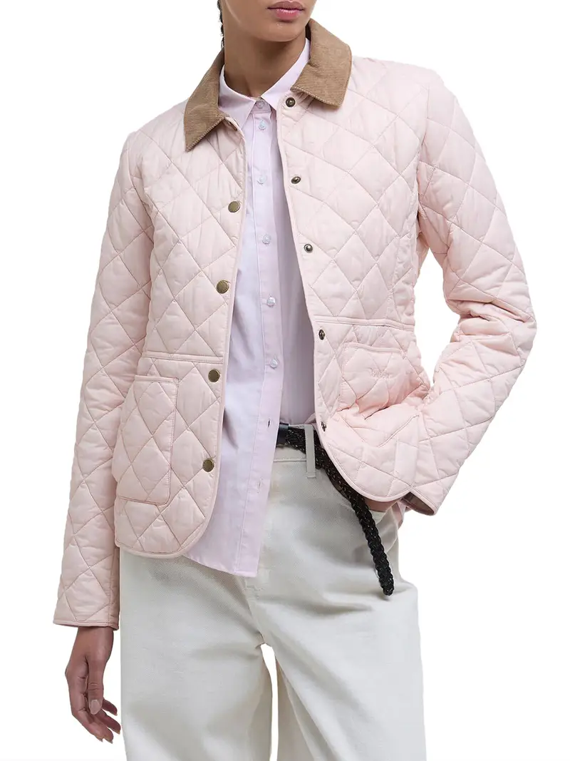 giubbino barbour deveron quilt da donna - rosa