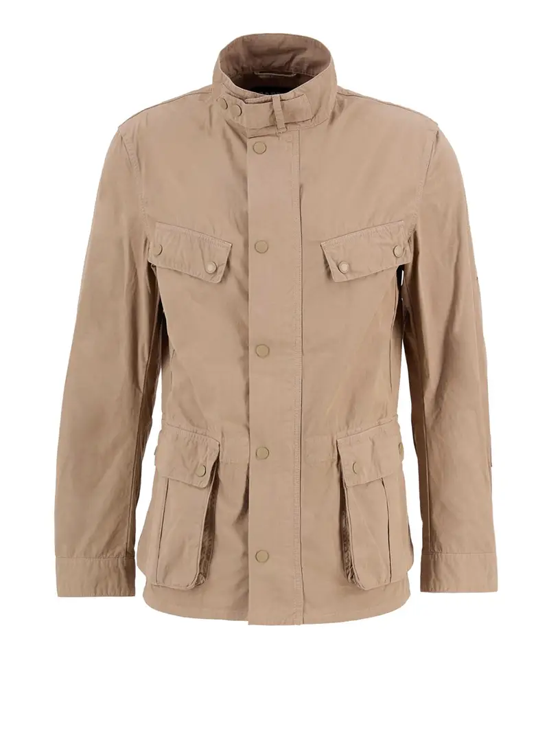 giubbino barbour garment dyed duke da uomo - beige