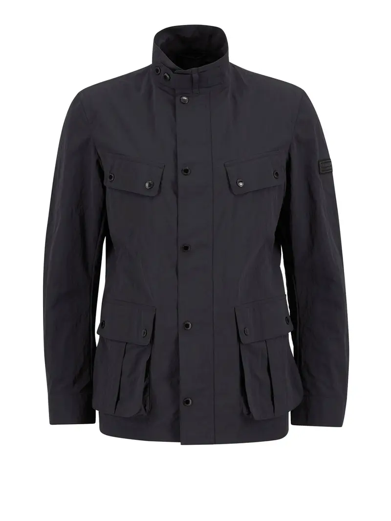 giubbino barbour modern duke da uomo - nero
