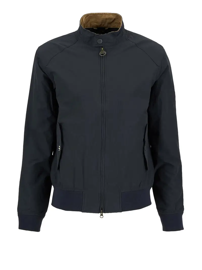 giubbino barbour rectifier harrington da uomo - blu