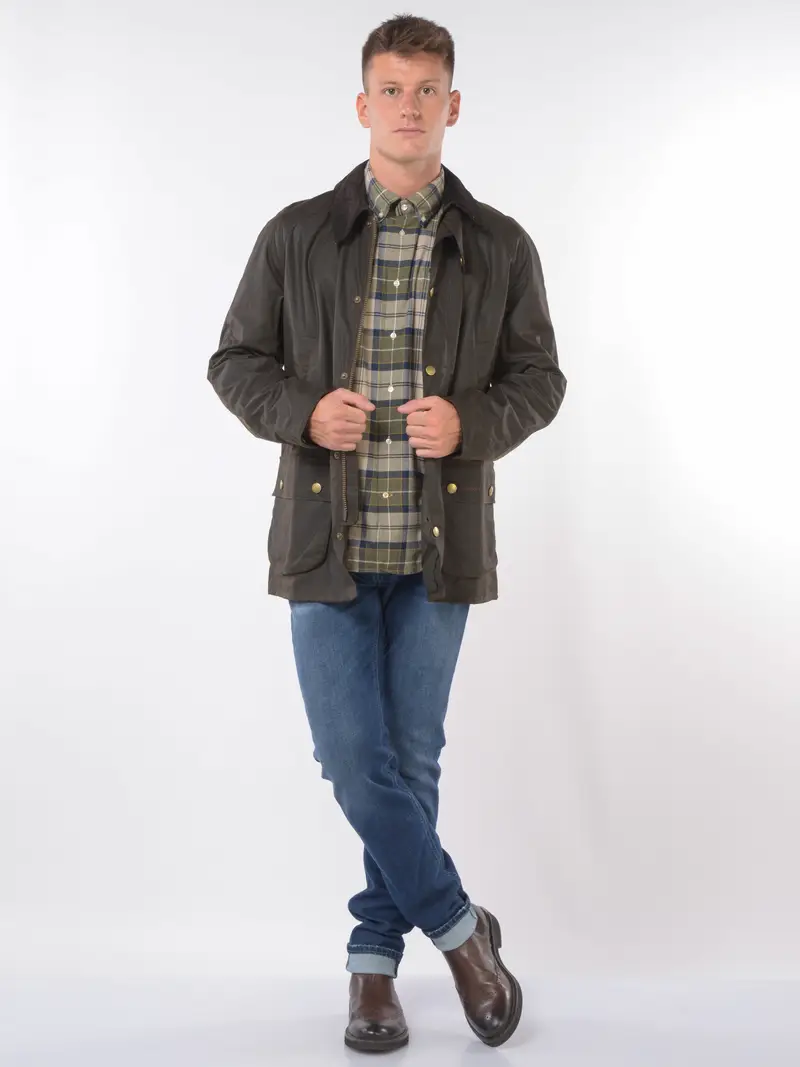 giubbino da uomo Barbour certo ashby Verde miniatura 2