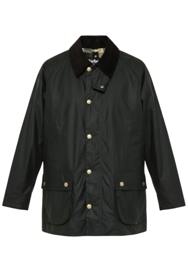 Barbour Giubbino Uomo Verde in Cotone Cerato
