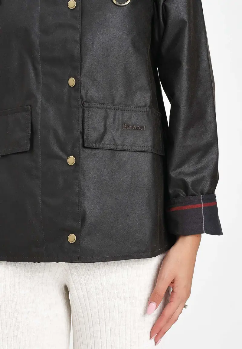 BARBOUR Giubbotto Avon color oliva da donna miniatura 2