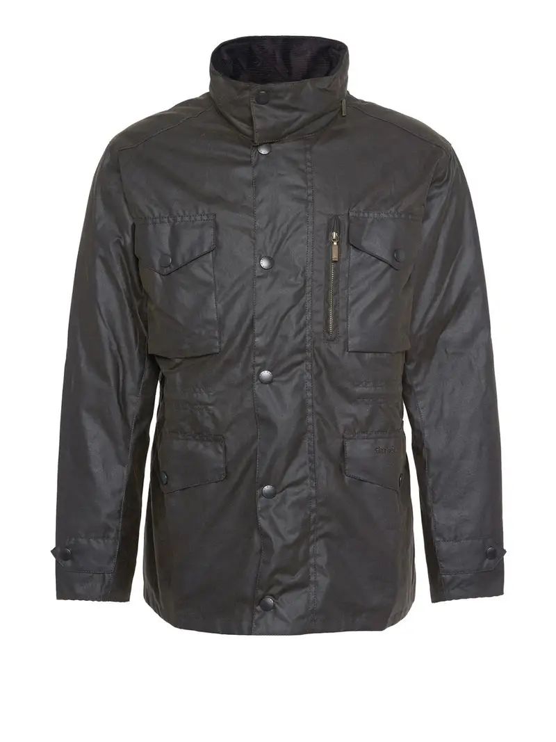 giubbotto barbour sapper wax da uomo - marrone