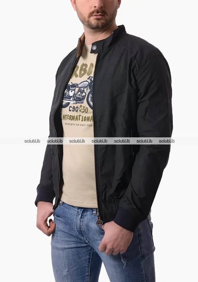 Giubbotto Barbour uomo blu scuro International rectifier Harrington