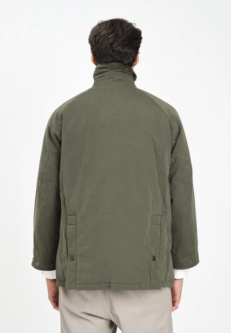 BARBOUR Giubbotto Bedale oversize verde da uomo miniatura 2