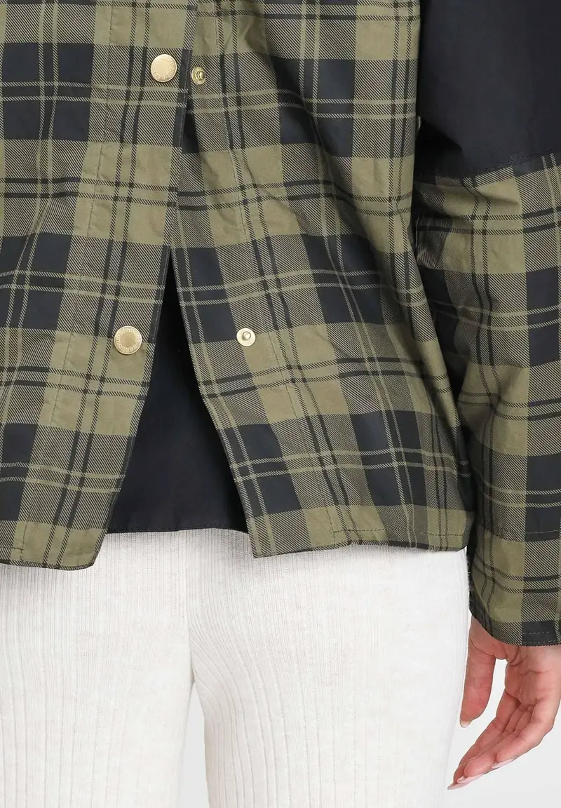 BARBOUR Giubbotto Elaine verde e nero da donna miniatura 2