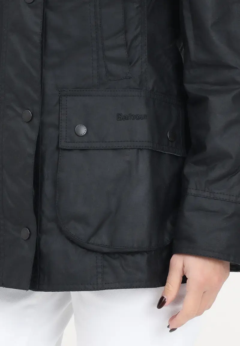 BARBOUR Giubbotto impermeabile Beadnell nero da donna miniatura 2