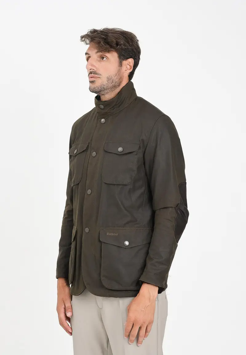 BARBOUR Giubbotto Ogston color oliva da uomo