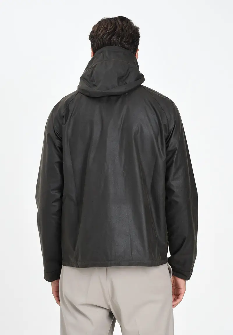 BARBOUR Giubbotto Re-Engineered Bardon Spey color oliva da uomo miniatura 2