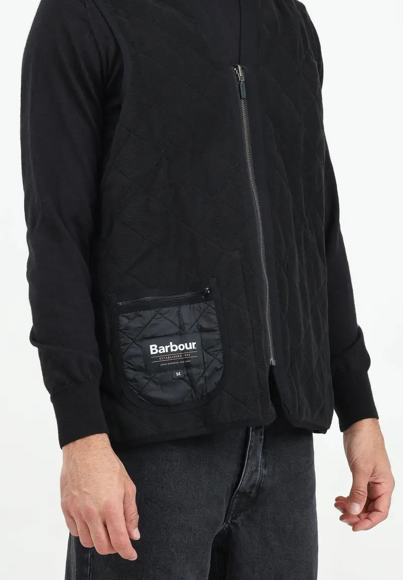 BARBOUR Giubbotto smanicato / fodera nero da uomo miniatura 2