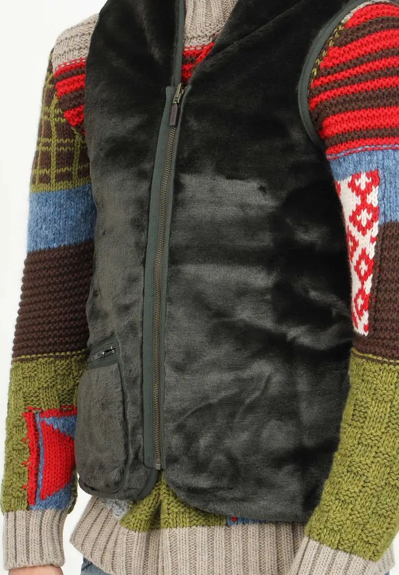 BARBOUR Giubbotto smanicato / fodera verde da uomo miniatura 2