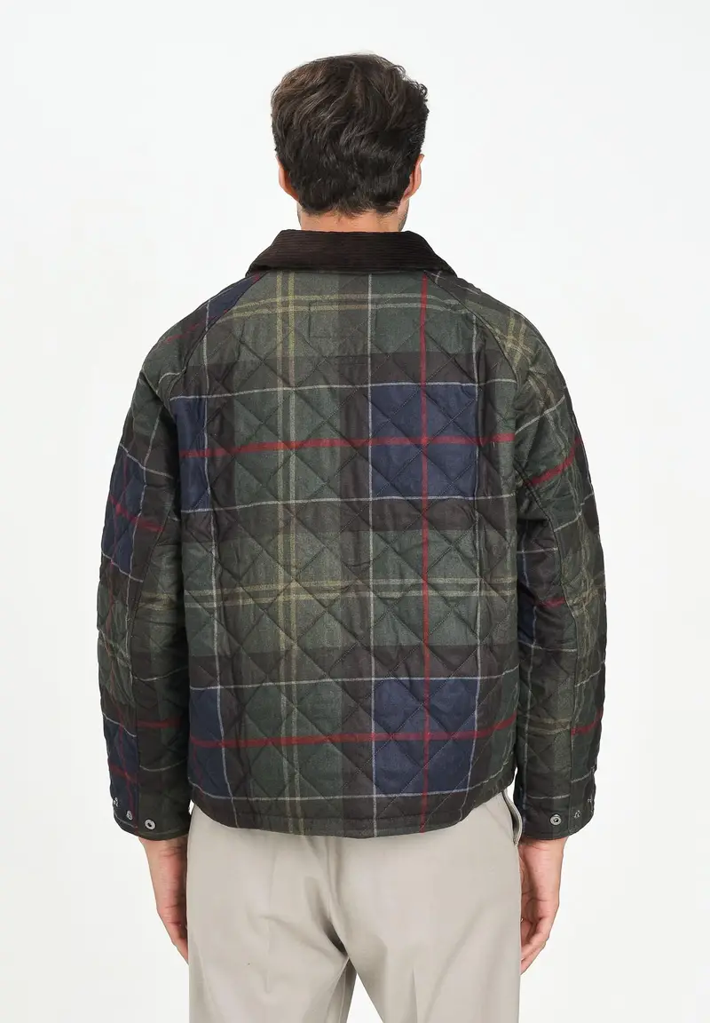 BARBOUR Giubbotto Transport in tartan da uomo miniatura 2