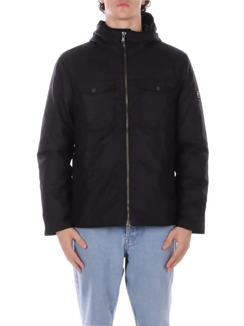 Giubbotto Uomo BARBOUR Black Blane wax jacket