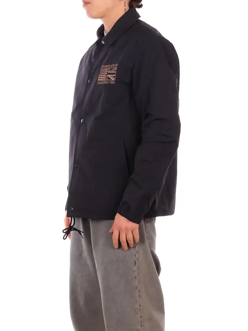 Giubbotto Uomo BARBOUR Black Coach jacket casual outerwear miniatura 2