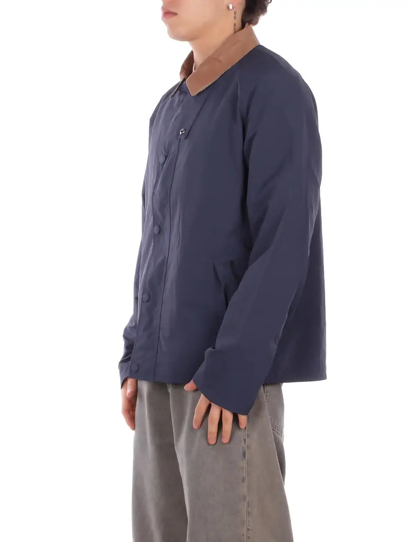 Giubbotto Uomo BARBOUR Navy Tracker showerproof miniatura 2