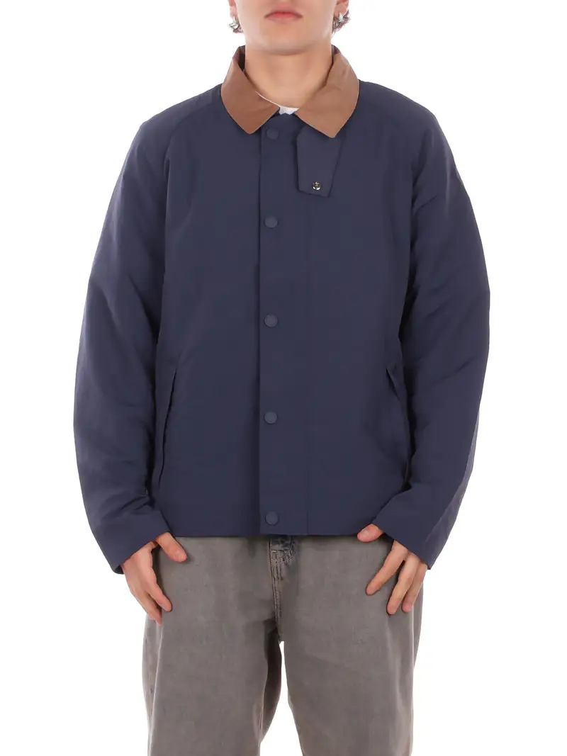 Giubbotto Uomo BARBOUR Navy Tracker showerproof