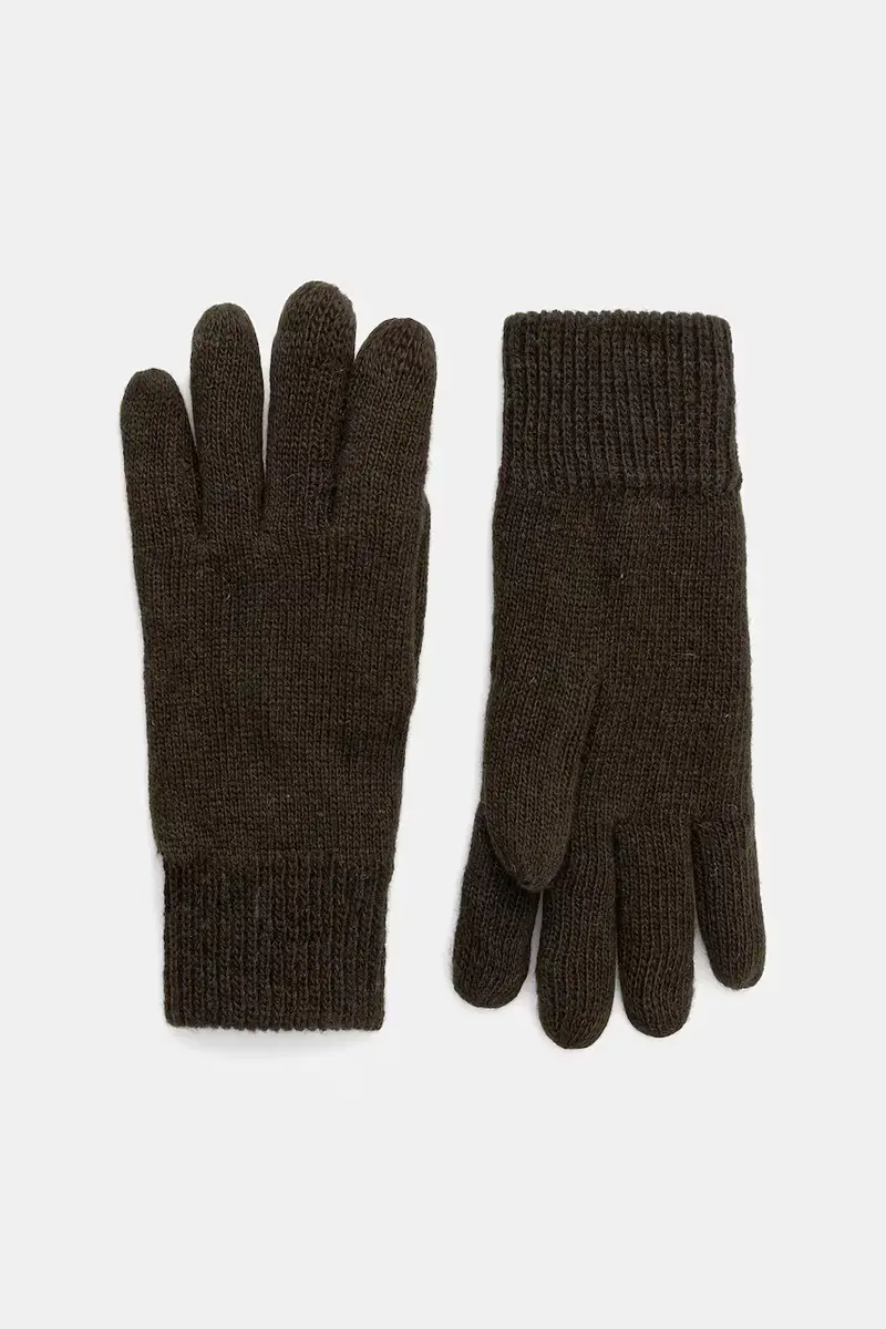 guanti in lana Carlton colore nero MGL0065 Verde