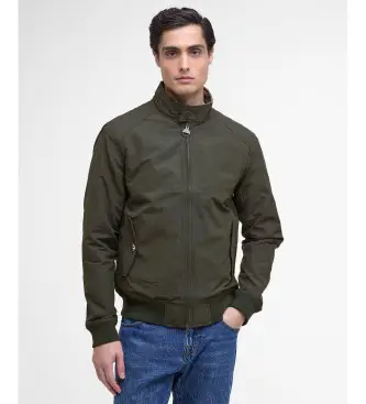 per uomo MCA0427 Giacca Harrington verde (M), Casual, Poliamide Blu