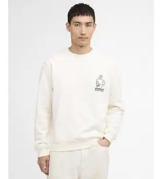 per uomo MOL0750 Felpa Staithes bianco sporco (M), Casual, Cotone