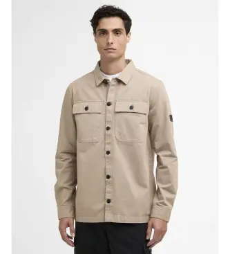 per uomo MOS0390 Camicia beige Arlo (M), Casual, Cotone, Manica lunga