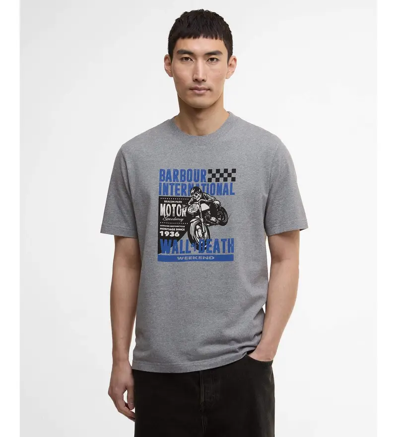 per uomo MTS1479 Maglietta grigia Weekender (S), Grigio, Cotone, Manica corta