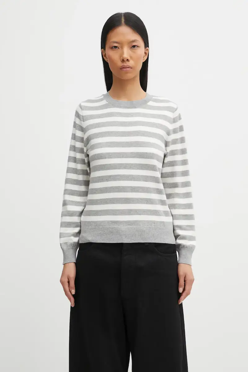 maglione con aggiunta di cachemire Lois Knitted Jumper donna colore grigio LKN1707WH51