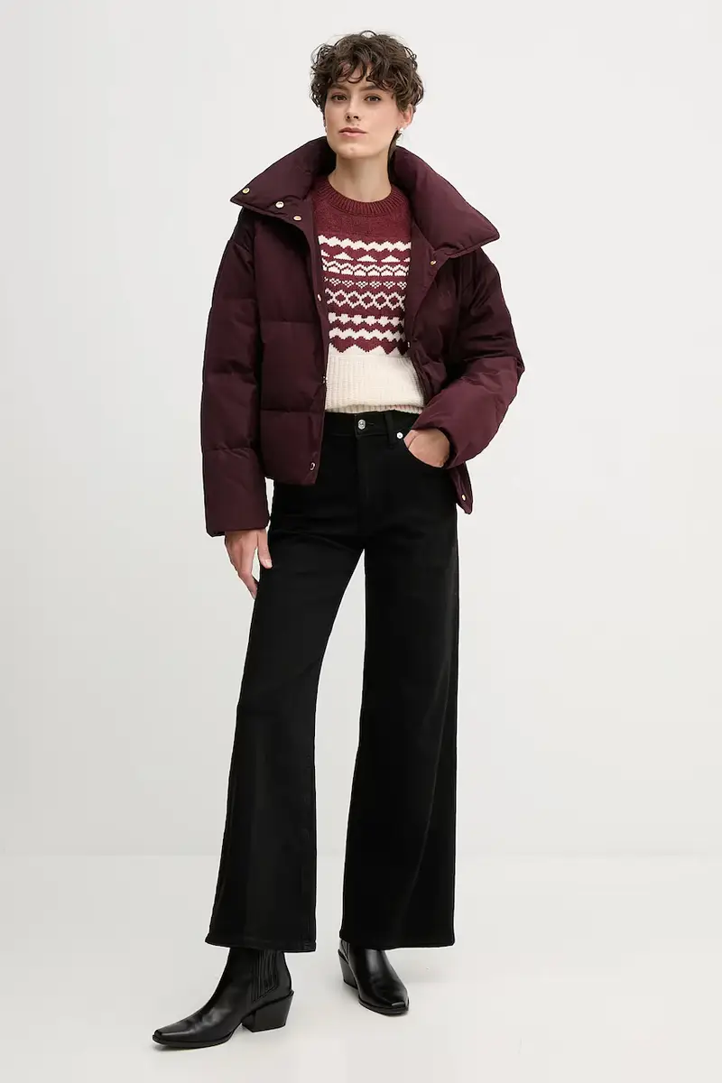 maglione con lana MABEL colore rosso LKN1684 miniatura 2