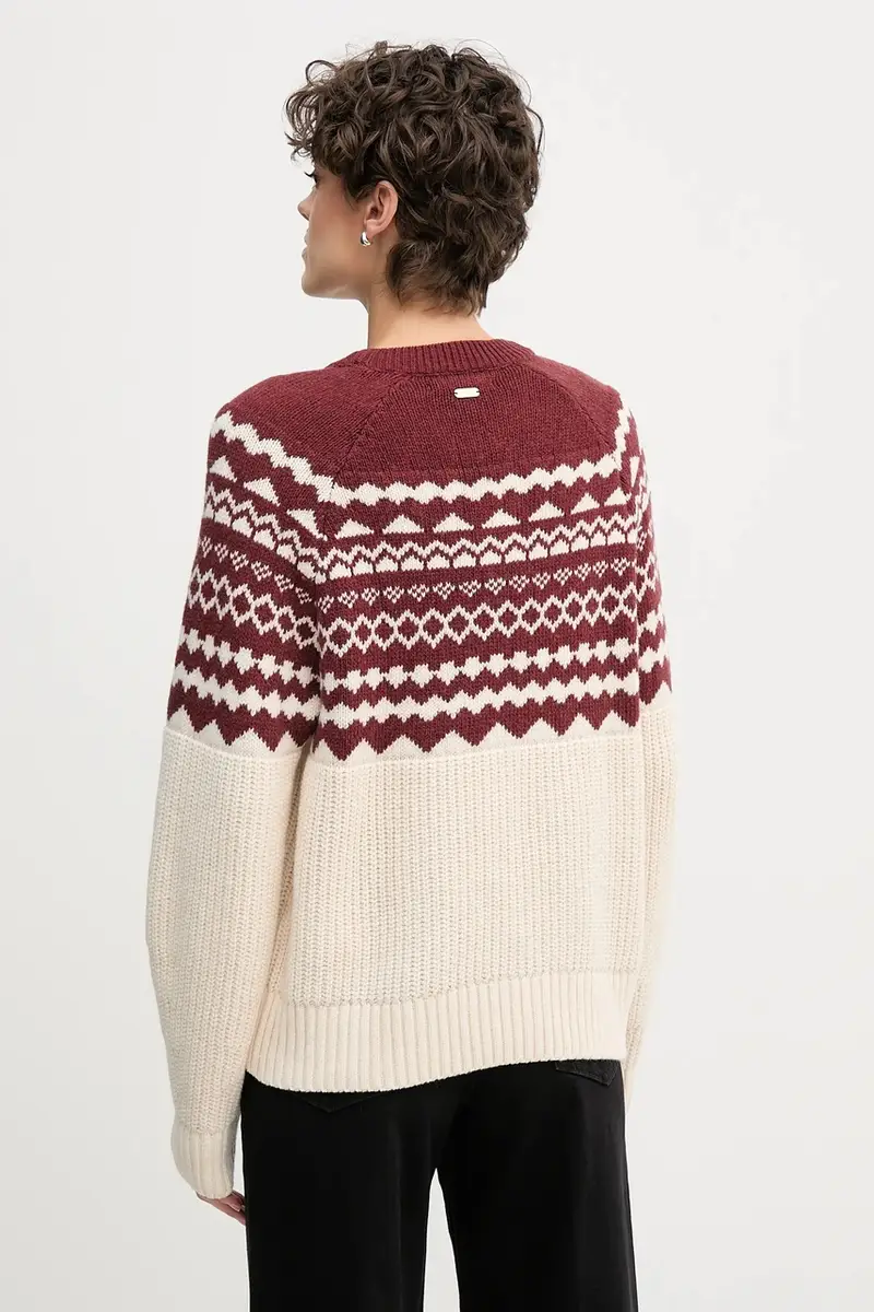 maglione con lana MABEL colore rosso LKN1684 miniatura 3