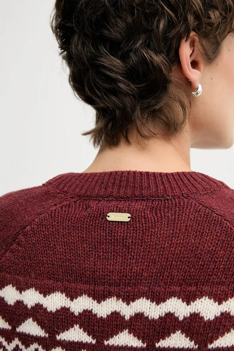 maglione con lana MABEL colore rosso LKN1684 miniatura 5